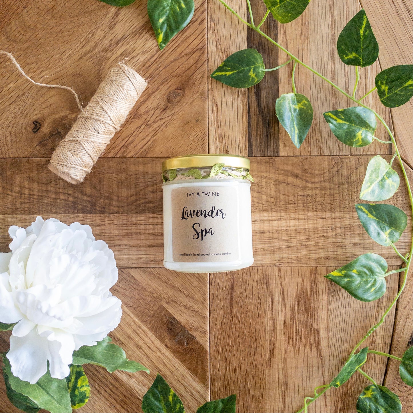 ivy and twine candles, rhubarb and plum candle, handpoured candles.