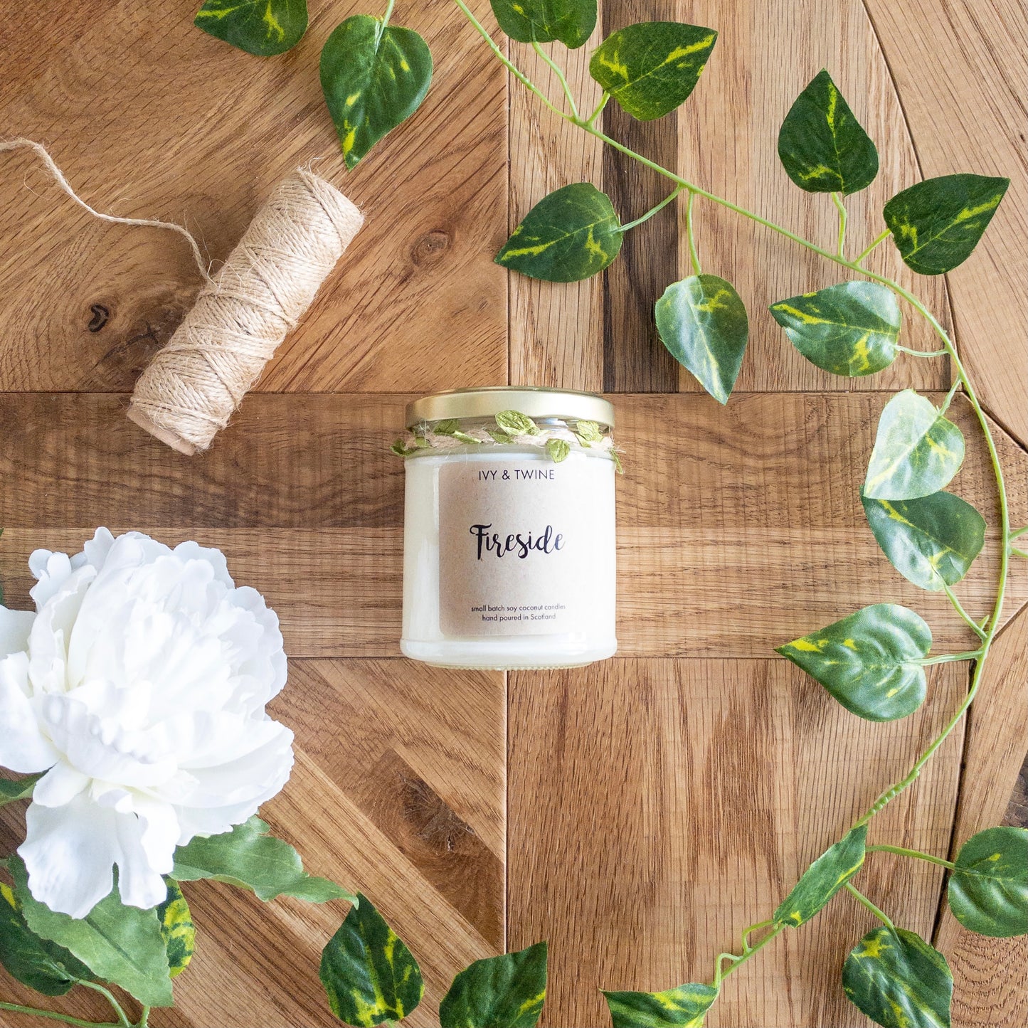 ivy and twine candles, rhubarb and plum candle, handpoured candles.