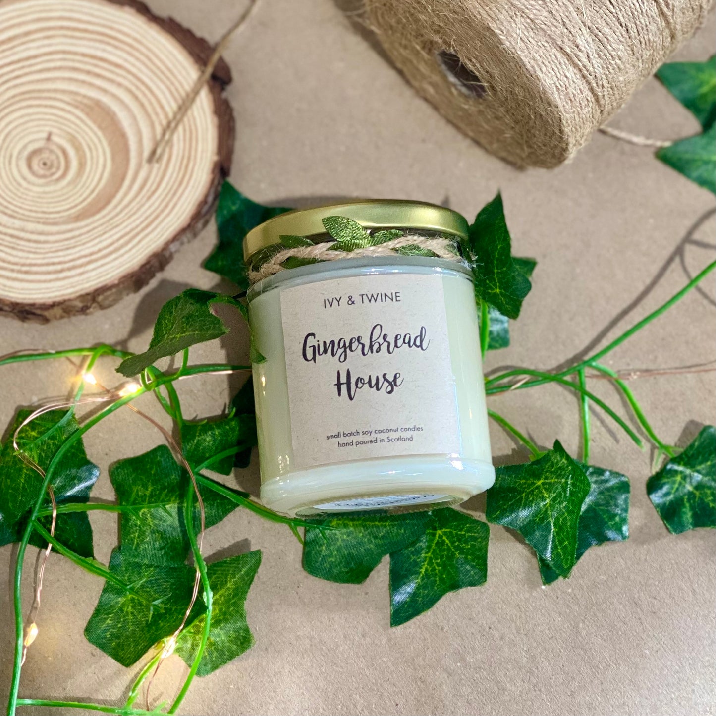 Gingerbread House (190g) Candle from Ivy & Twine