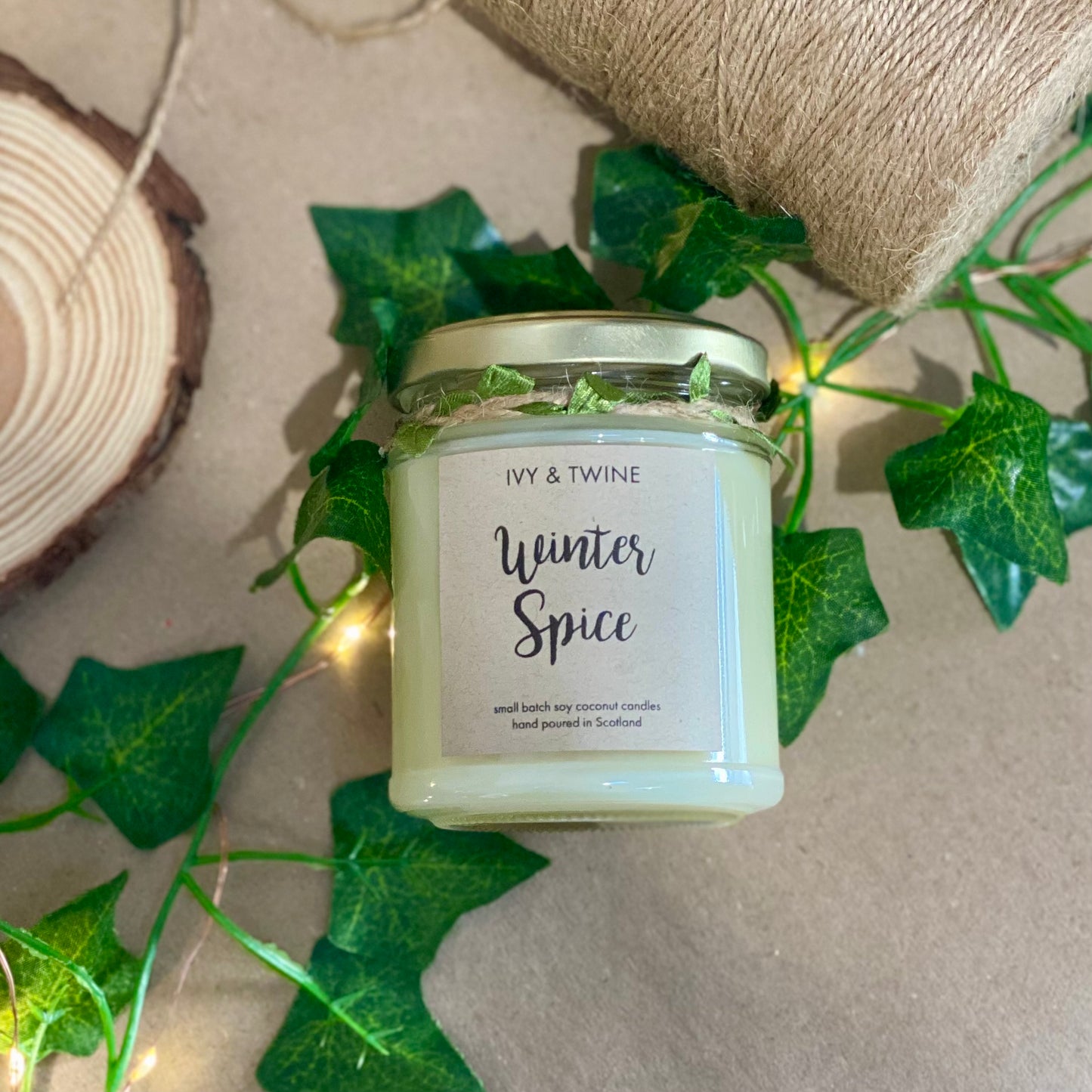 Winter Spice Candle (190g) by Ivy & Twine