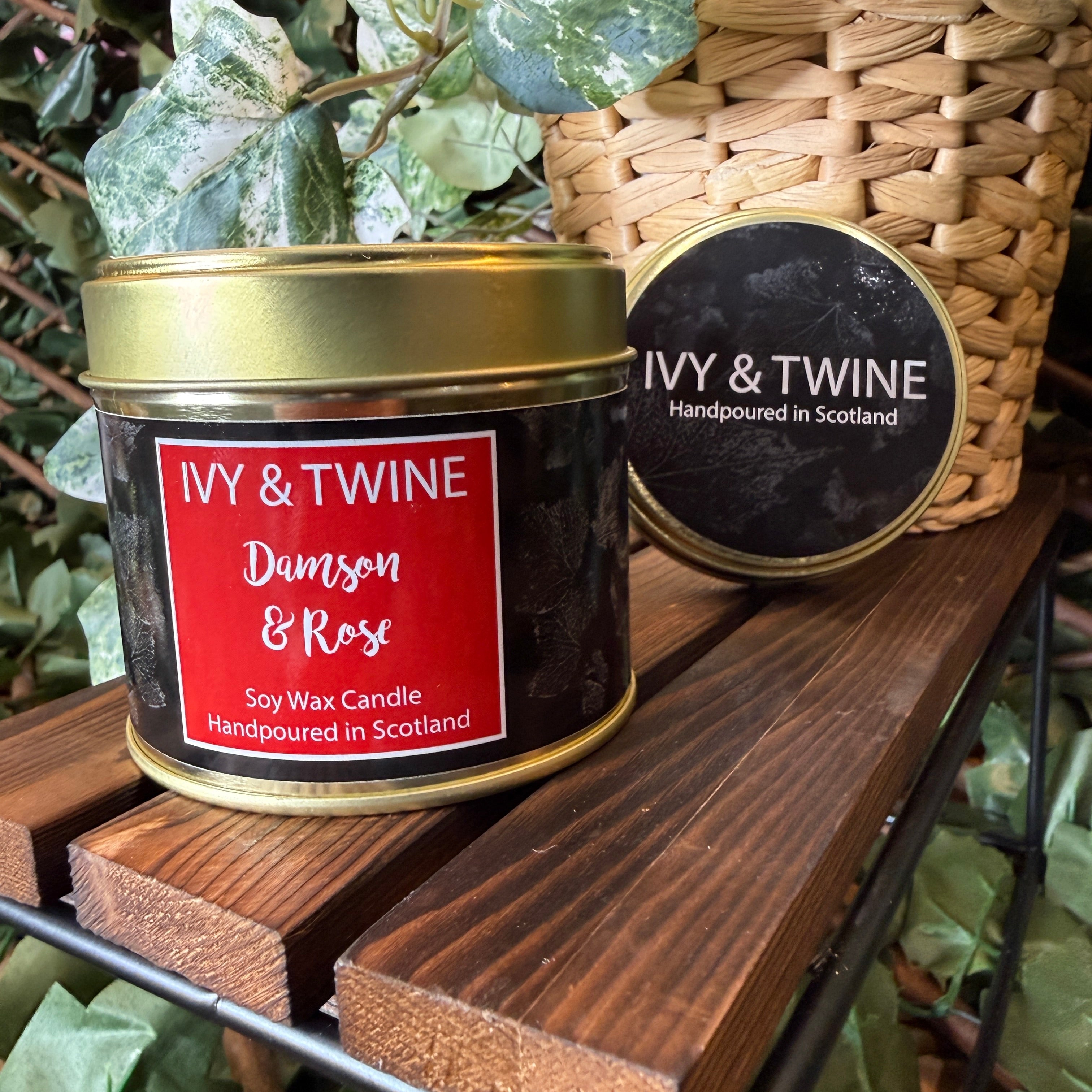 Damson & Rose Wood Wick Candle