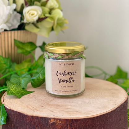 Cashmere Vanilla (190g) Candle by Ivy & Twine