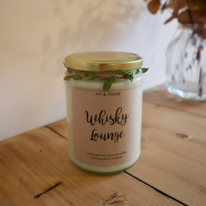 Whisky Lounge (420g) Candle by Ivy & Twine